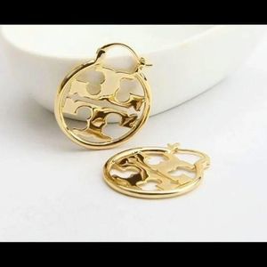 NWOT Tory Burch Gold Small Miller Hoop Earring’s